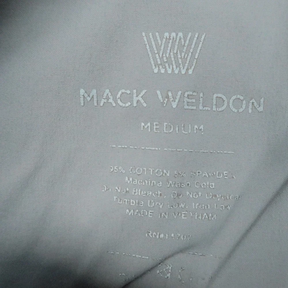 Mack Weldon Pants Mens Medium Gray Ace Jogger Athletic Zip Pocket Tapered